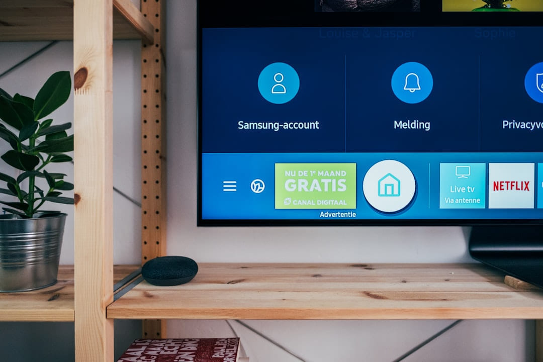 black flat screen tv on brown wooden tv rack on Affordable Smart Living